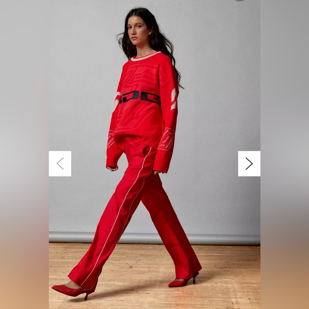 BDG Urban Outfitters Kendra piped pant red size 12